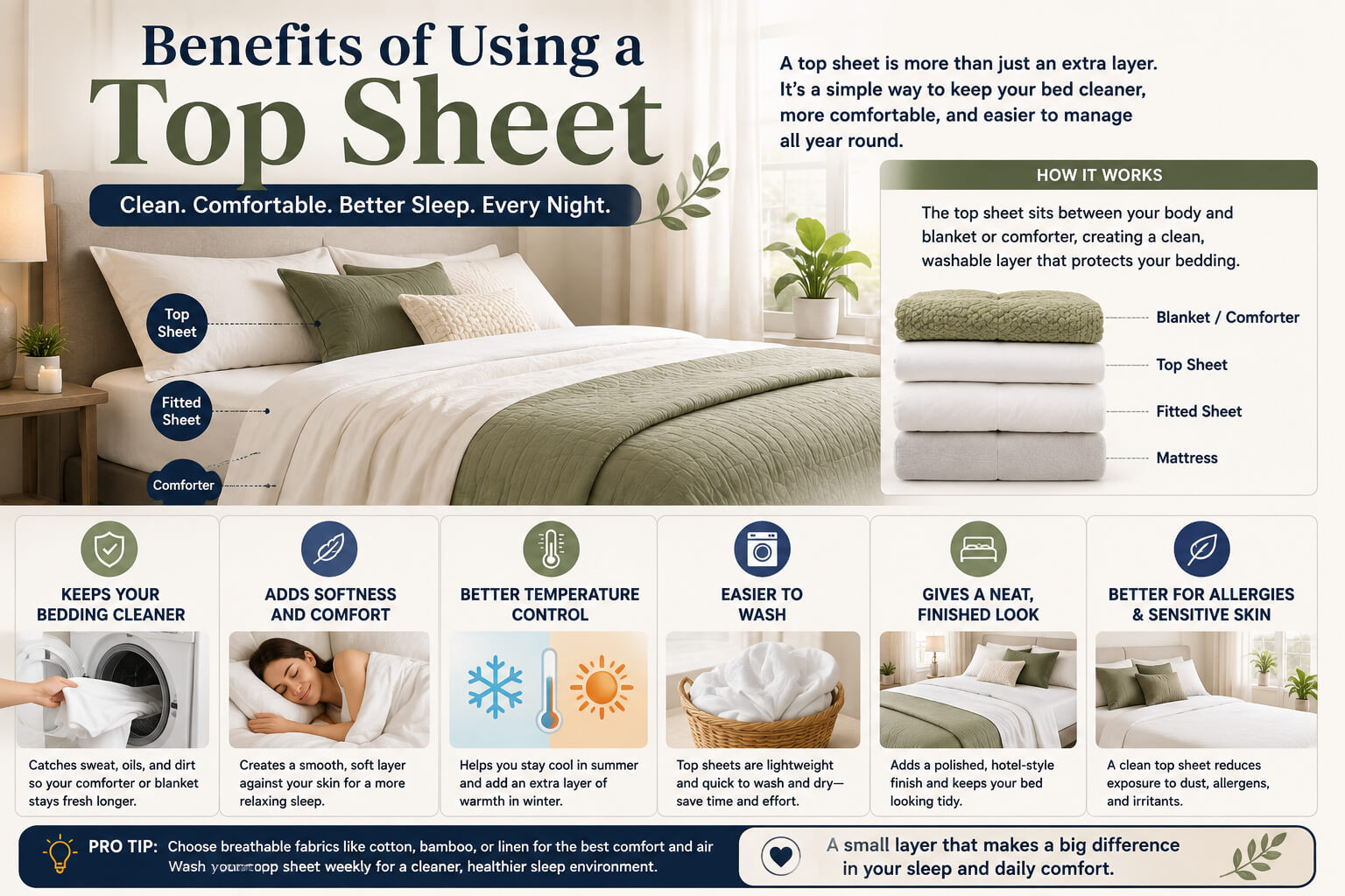 Benefits of Using a Top Sheet