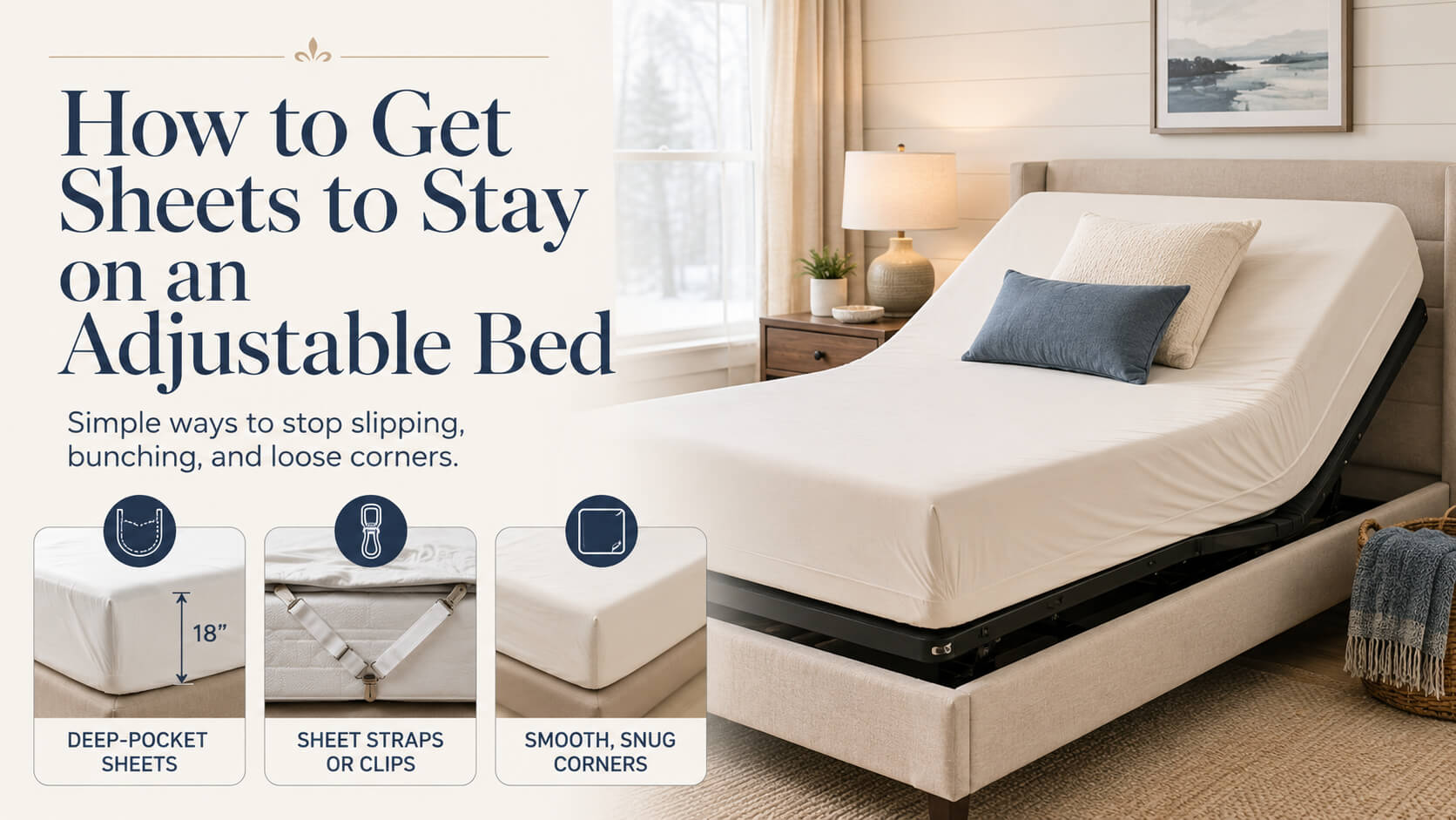 How to Get Sheets to Stay on an Adjustable Bed