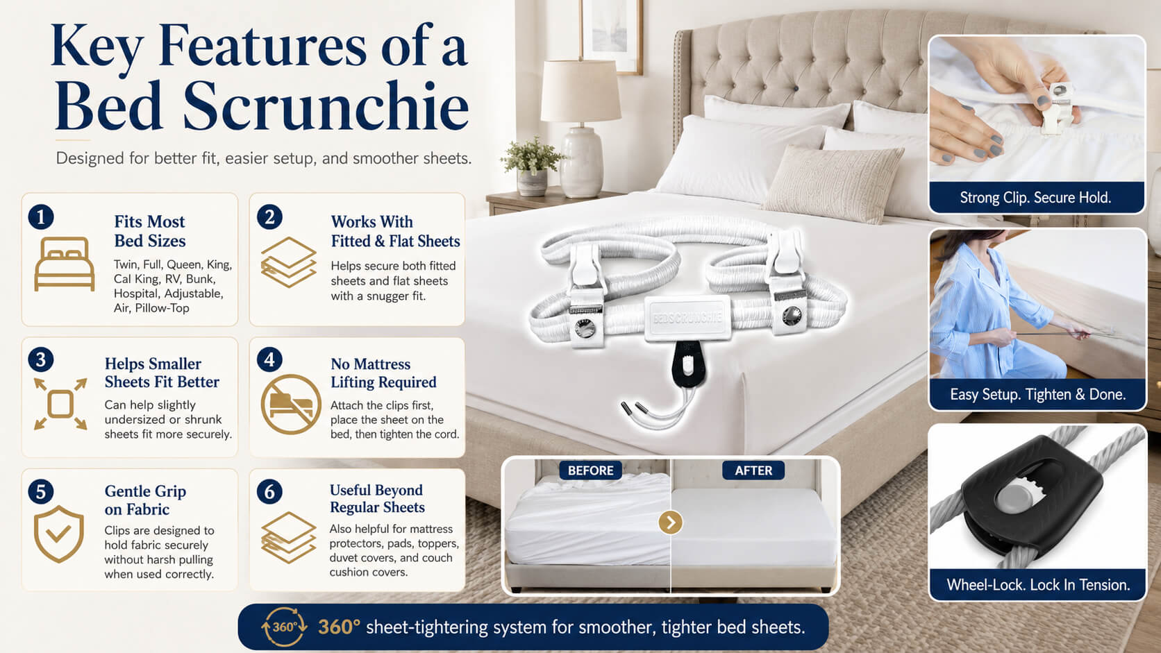 Key Features of a Bed Scrunchie