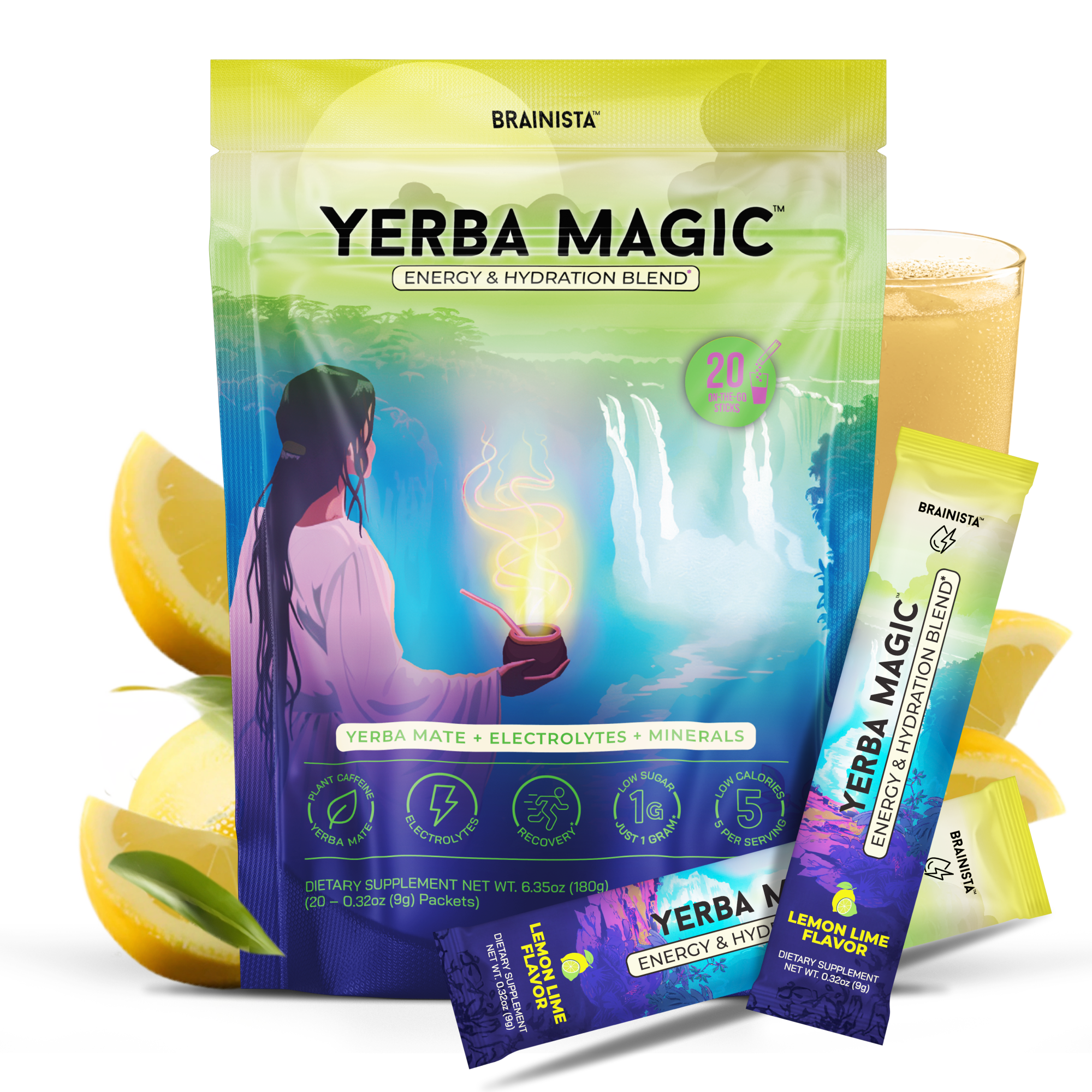 Lemon HYDRATE 20 Stick Packs HERO