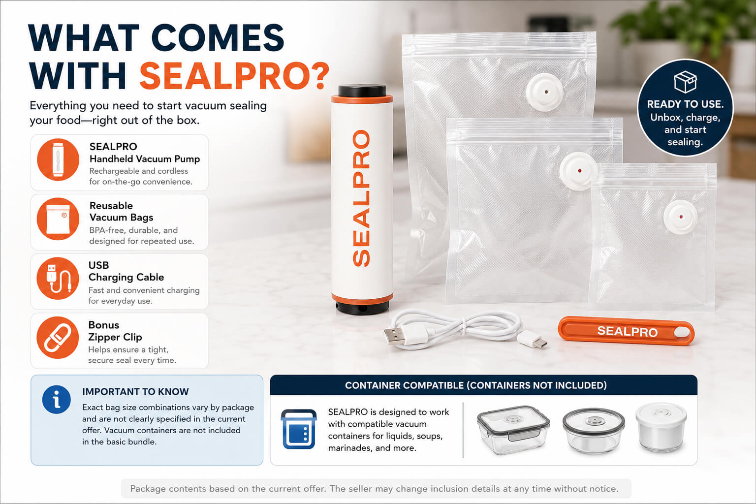 What Comes With SEALPRO